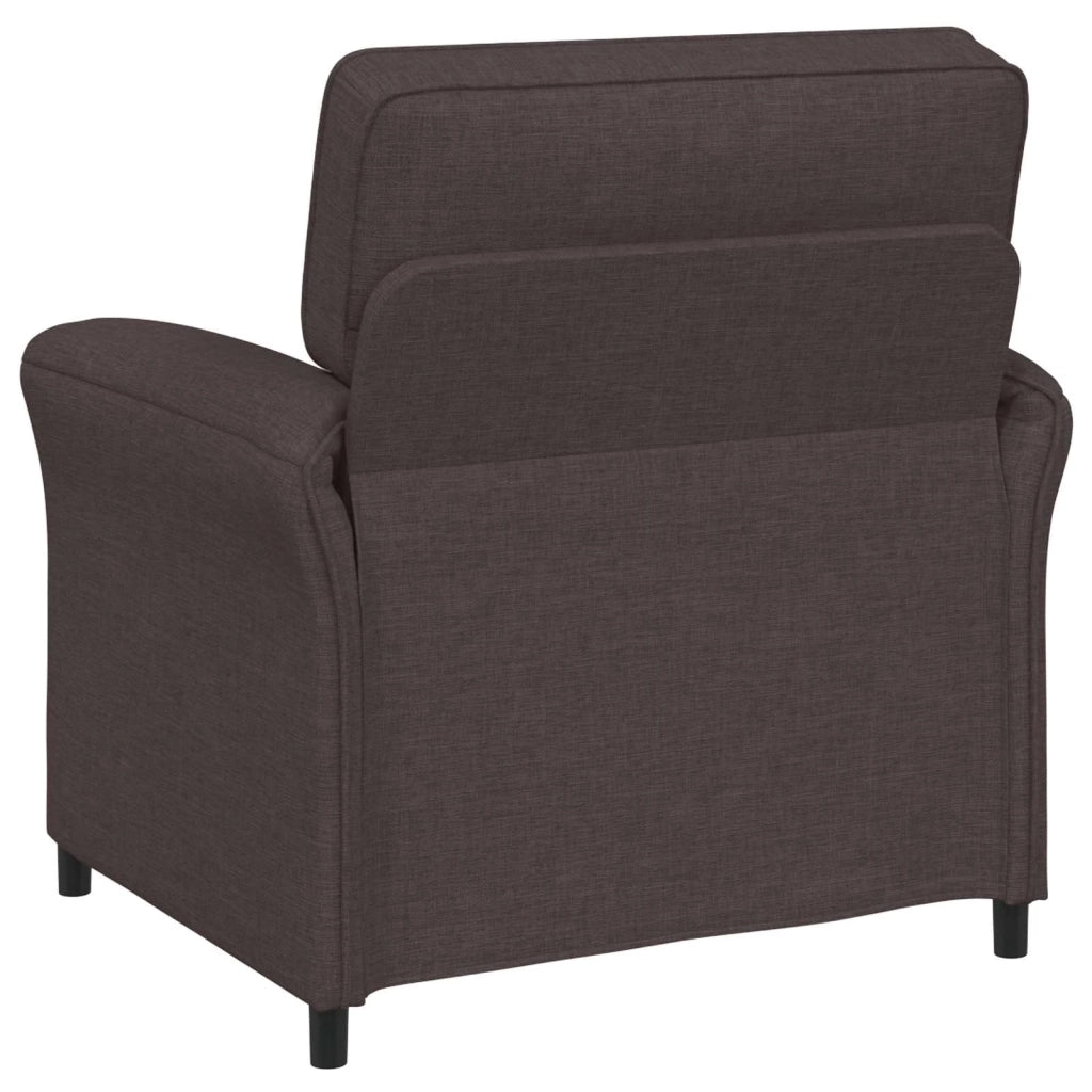 Set di divani 2 pz Marrone Scuro Tessuto 3424861