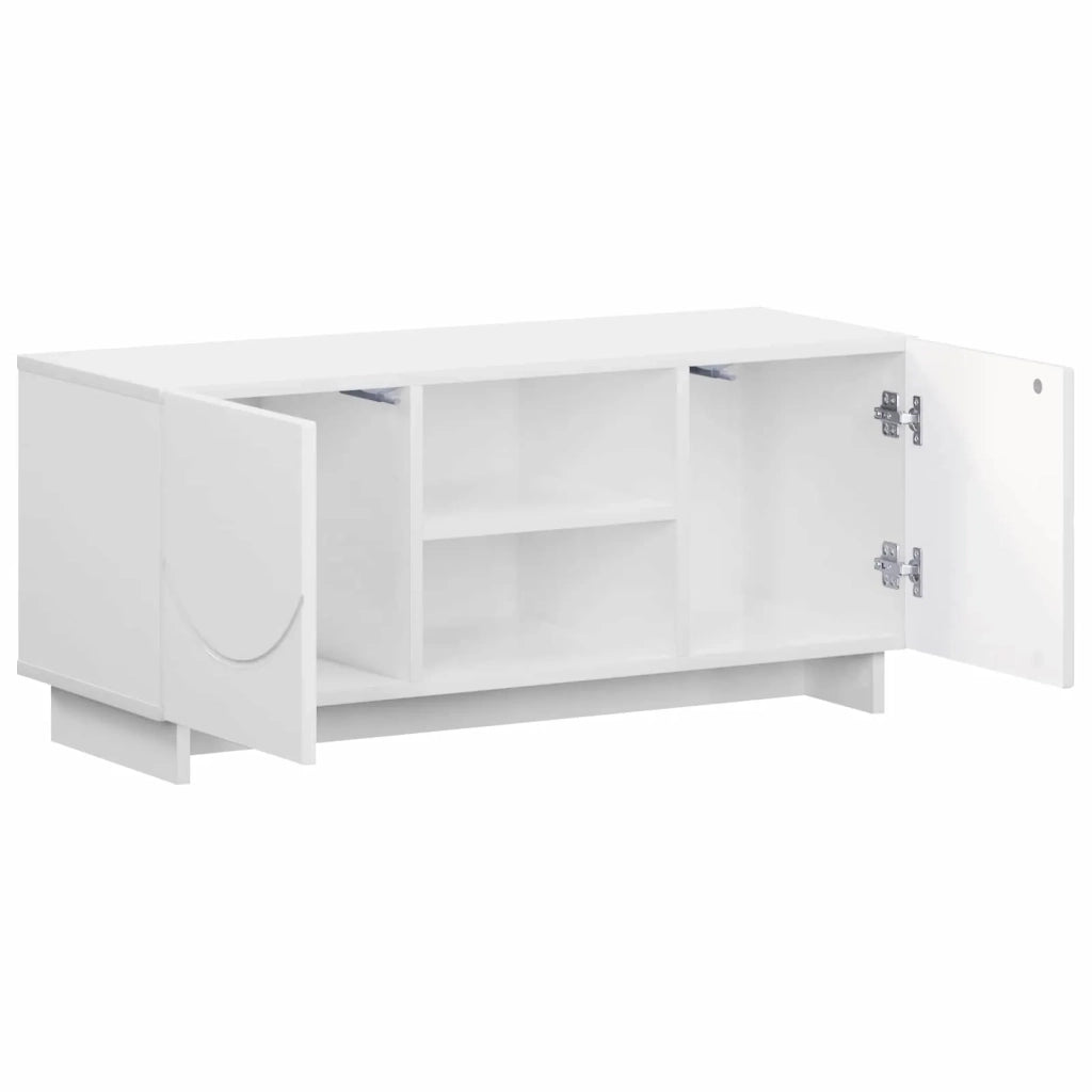 Supporto TV 90 x 34.5 x 40 cm Bianco Lucido 8011481