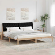 Letto con Testiera Rivestita con testiera Marrone 200 x 200 cm 3394380