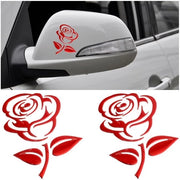 Decorazioni per Auto in PVC - 2 Pezzi - Universali per Auto/SUV/Rimorchi - Dimensioni 8 x 10 cm