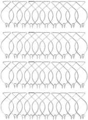 Hanger per Plafondo 40 Unità - Autoadesivo - Compatta 5,8x3x1,8cm - Sostenibile - Installazione Facile - Adatto alla Decorazione - Hanger per Parete