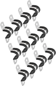 Ferrule a cavo 12 pezzi 18 mm - Acciaio inossidabile - Gomma - U - Resistente - Corrosione - Ferrule a cavo