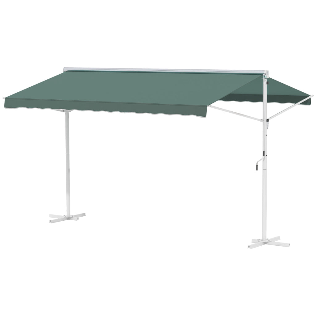 Tenda da giardino pieghevole ¨C zephmum ¨C verde scuro 4x3m