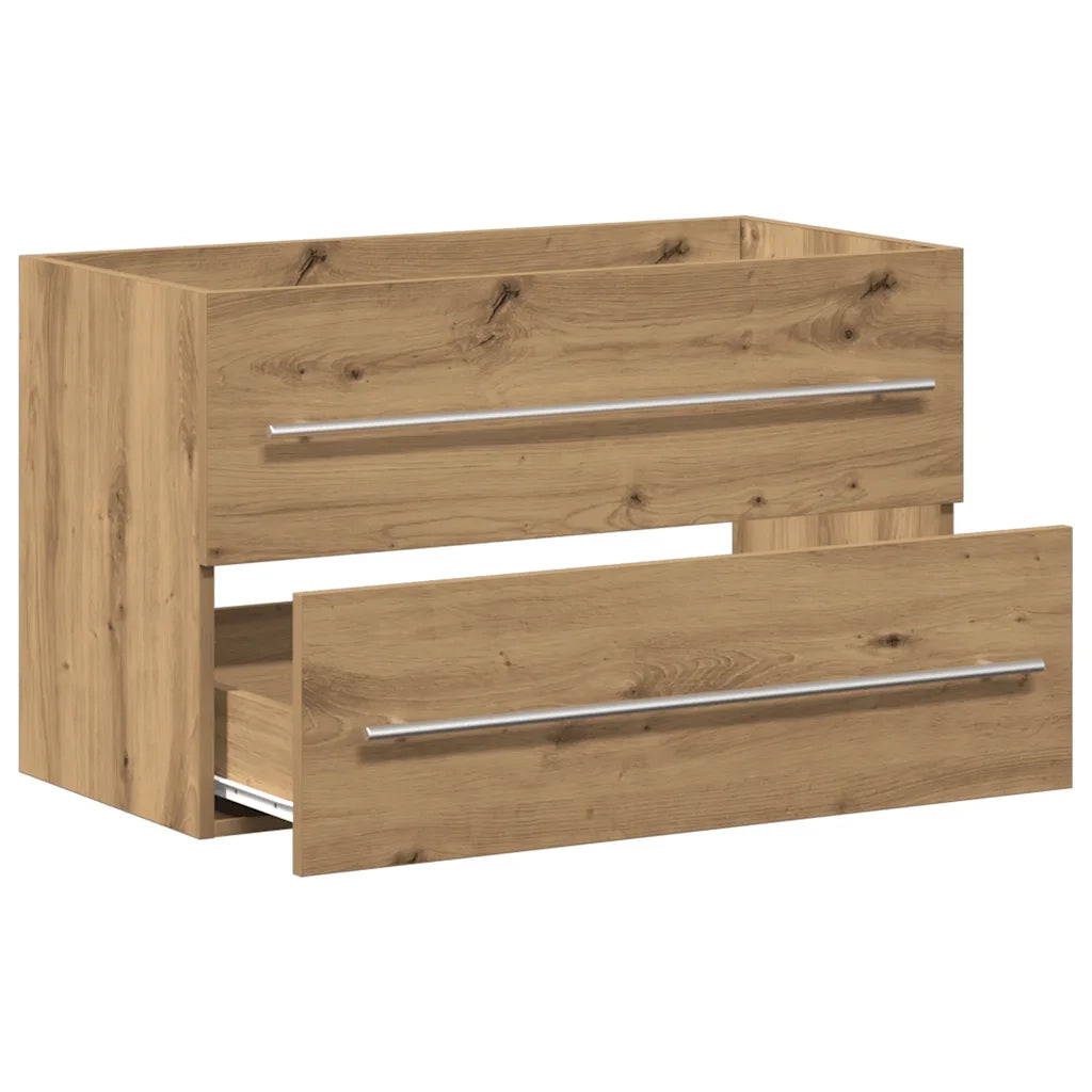 vidaXL Mobile Lavabo Bagno Artigianale 80x38,5x48 cm Legno Multistrato