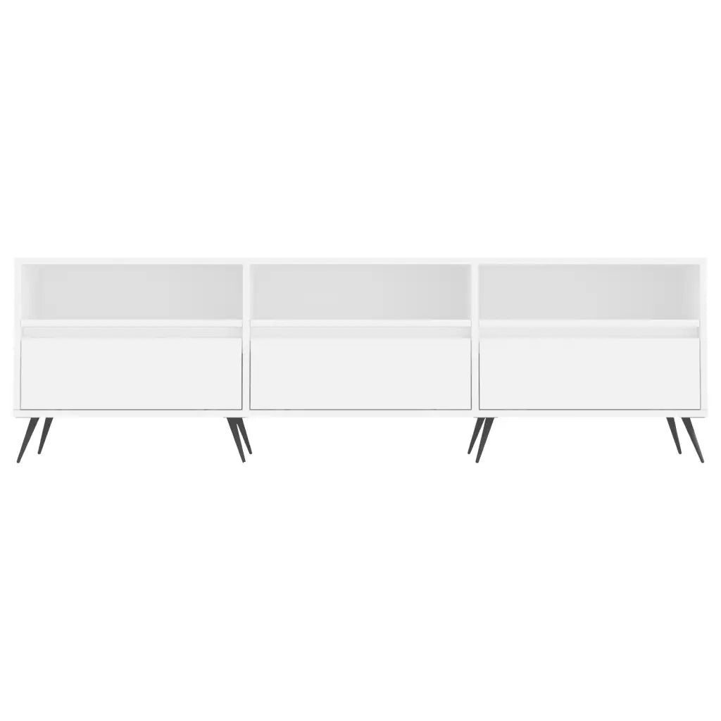 Mobile Porta TV Bianco 150x30x44,5 cm in Legno Multistrato 831252