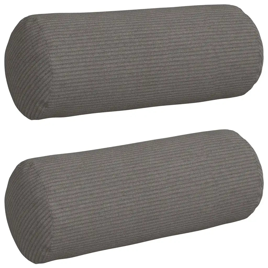 Cuscini a rullo 2 pcs Grigio chiaro Ø 15 x 40 cm