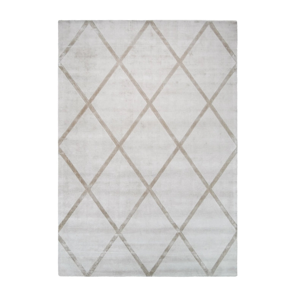 Tappeto di lusso a pelo corto Luxury 200 Avorio e Taupe