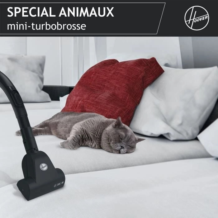 Aspirapolvere con sacco e bidone - HOOVER Telios Extra TXL20PET - 700 W - 3,5 L - 69 dBA - Speciale per Animali