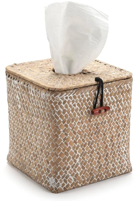 Zakdoeken quadrati da spugna marina - ecosostenibili - 1 pezzo - bianco - 14x14x14 cm