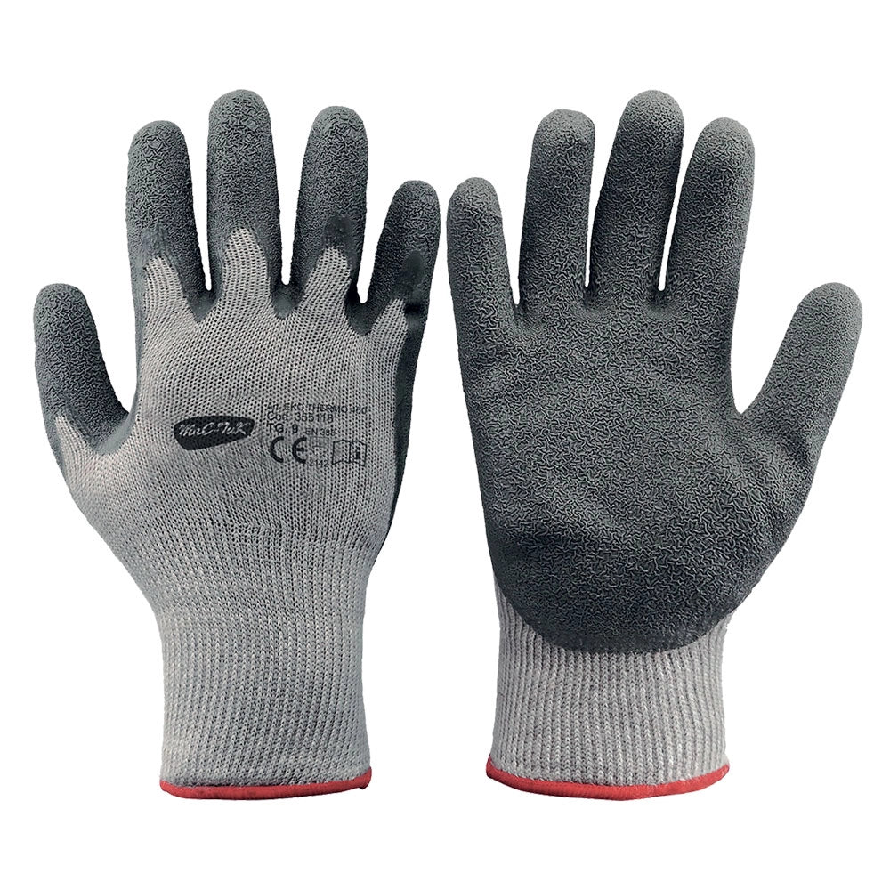GUANTI INVERNALI POLIESTERE/LATTICE 'EKO-THERMO 45 Tg. 8- 12 coppia  - NERI