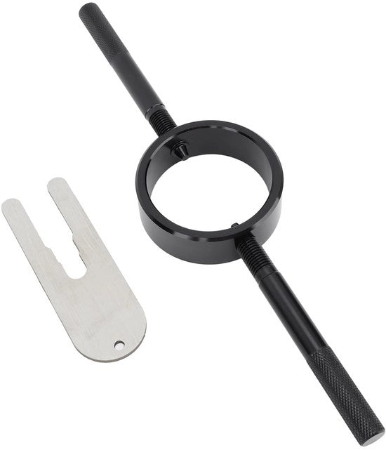 Set di accessori per veicoli a motore - Compressore di forcella - Manopole ergonomiche - Costruzione duratura - Compressione efficiente - Compressore di forcella