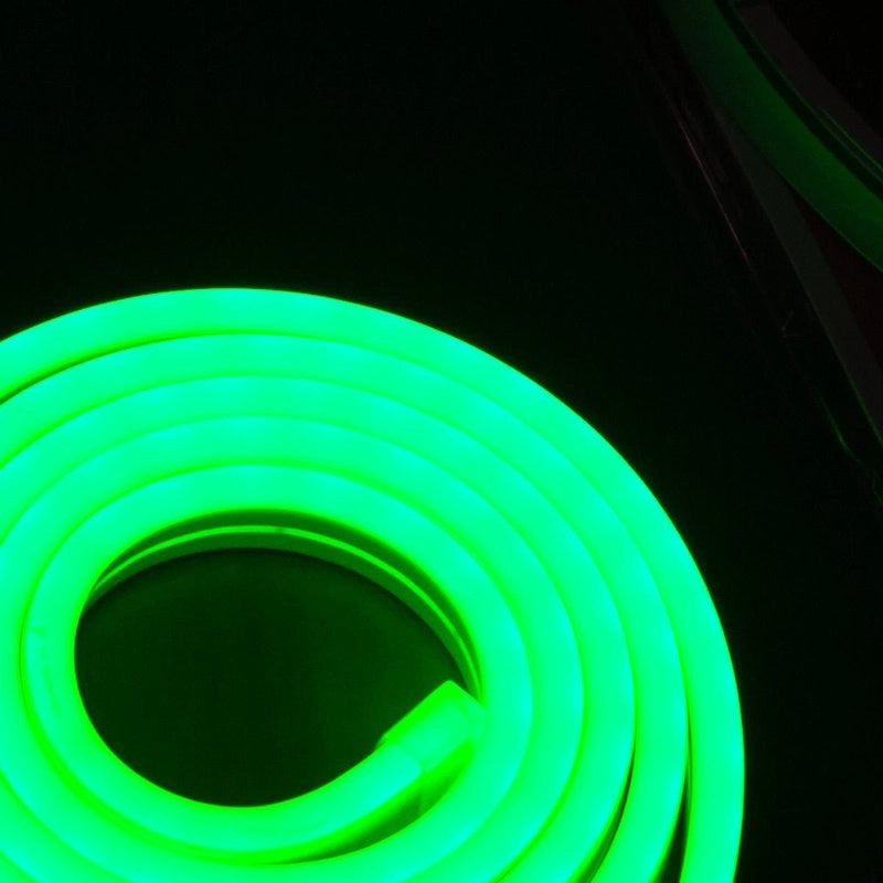 Striscia LED Neon 5M 8.5W/M 12V 120LED Modellabile e Tagliabile IP65 Impermeabile Green Light Angolazione Luce 120
