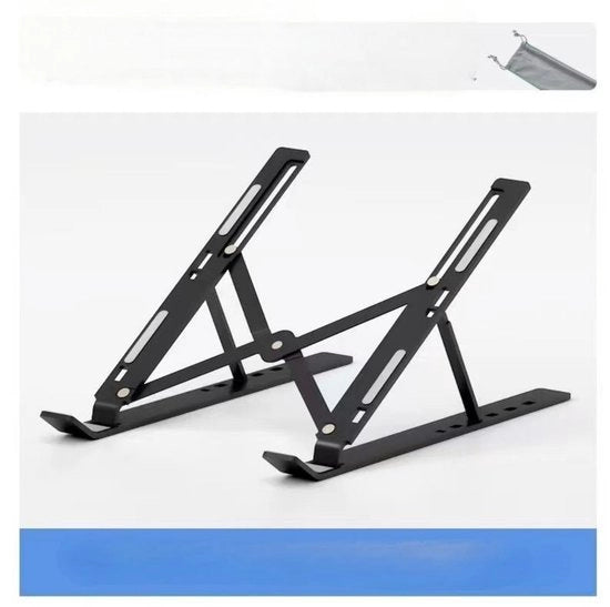 Supporto laptop 16 pollici - leggero in alluminio - leggero, compatto, trasportabile e ripiegabile - ventilazione e dissipazione del calore - Supporto laptop - supporto verticale trasportabile e ripiegabile inosservabile