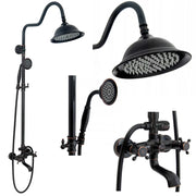 Set Doccia Con Beccuccio Rea Retro Old Black