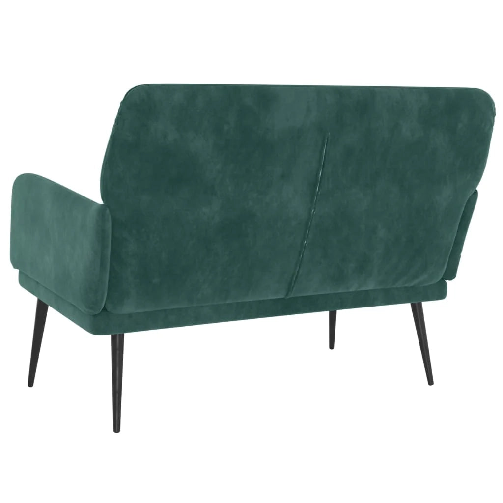 Panca 108 x 79 x 79 cm velluto verde scuro 02_0010564
