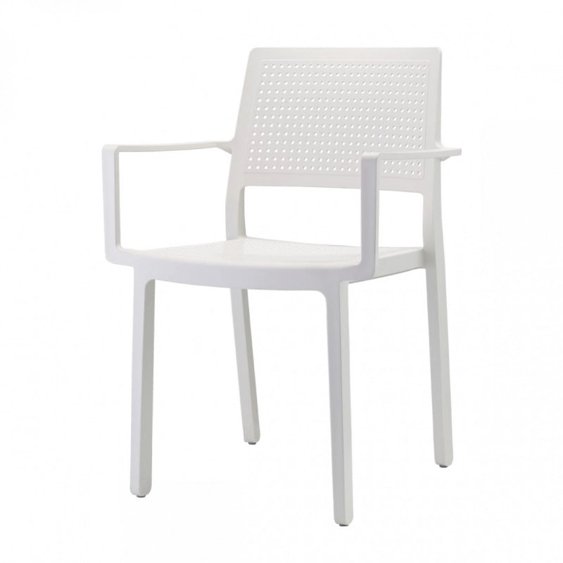 SET 4 PEZZI SEDIA EMI CON BRACCIOLI TECNOPOLIMERO MADE IN ITALY SCAB DESIGN - Lino 11