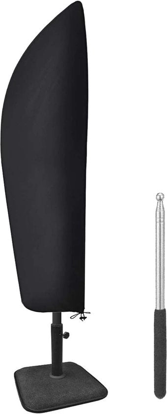Paraschermo impermeabile con manubrio retrattile - Anti-UV e resistente alle abrasioni per ombrelloni extra grandi (265x40/70/50cm)