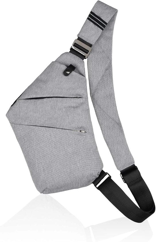 Borsa da uomo con più tasche a tracolla anti furto
