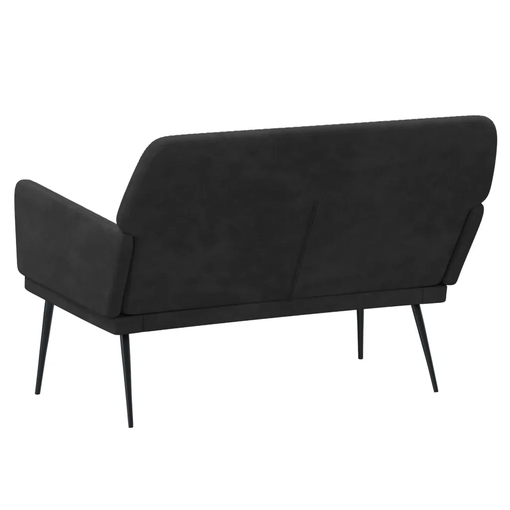 Panca Nera 108x79x79 cm in Velluto CFW1629597