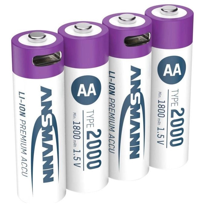 Ansmann 1312-0036 batteria per uso domestico Batteria ricaricabile Stilo AA Ioni di Litio