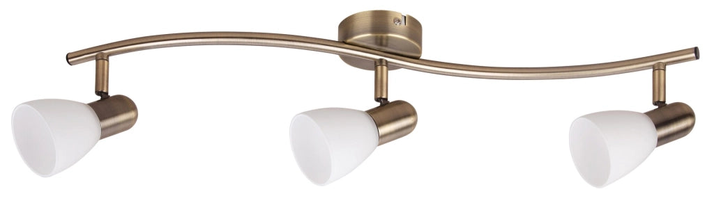 Barra faretti Rabalux Soma bronzo/bianco 3xE14 40W IP20