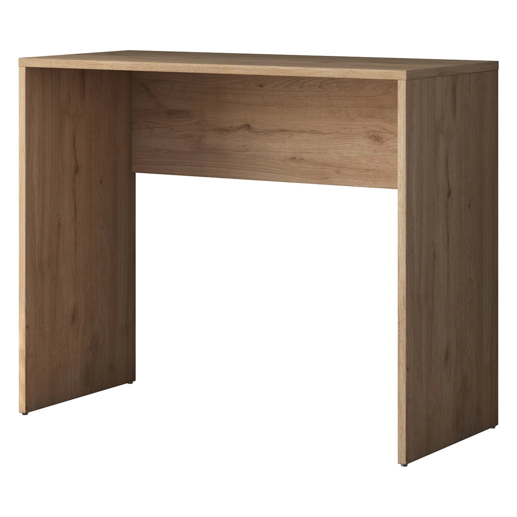 Urio, Scrivania un Ripiano, 90x40x73h cm Marrone Rovere