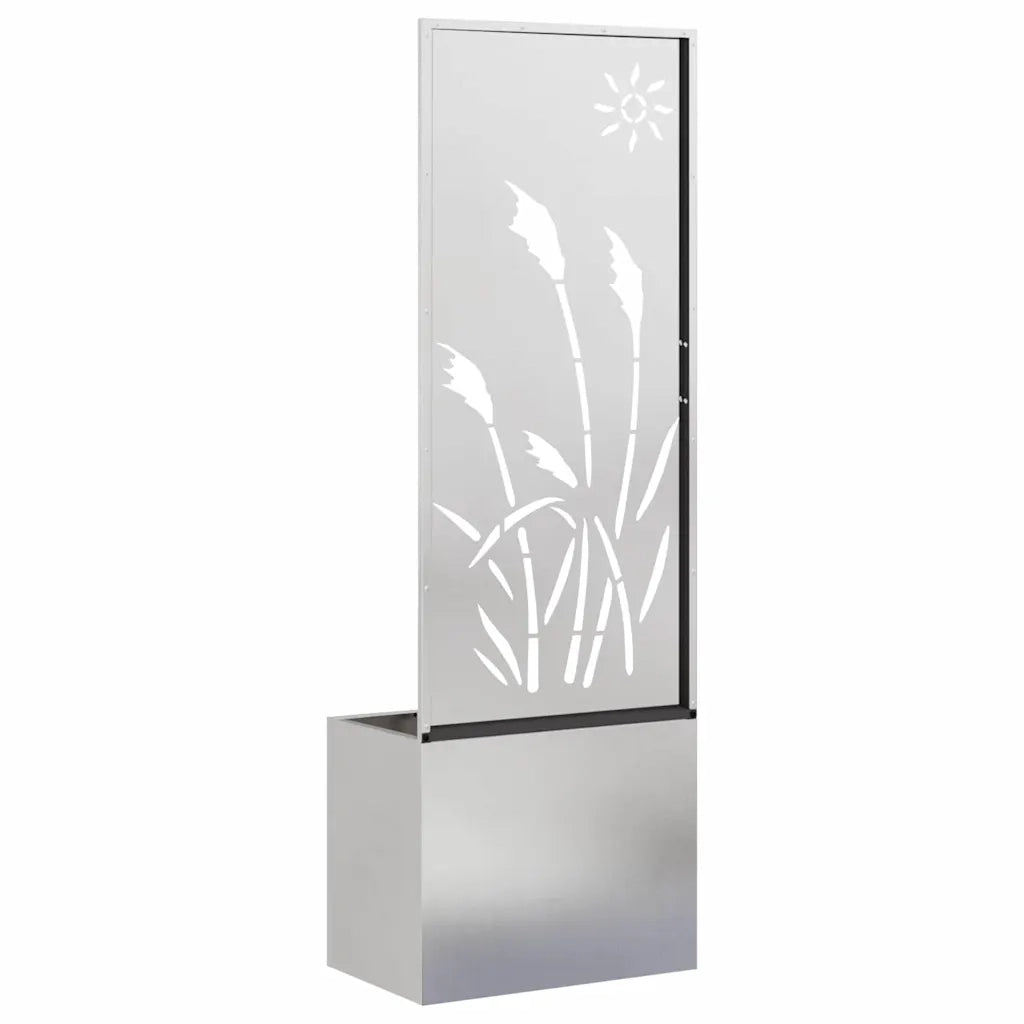 Schermo per privacy in giardino Traforo Argento 50 x 150 cm 876431