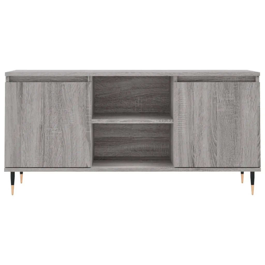 vidaXL Mobile Porta TV Grigio Sonoma 104x35x50 cm in Legno Multistrato