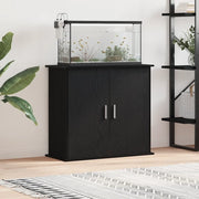 Supporto per acquario in rovere nero 81x36x73 cm in legno ingegnerizzato 862155