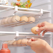 Eierhouder per 21 uova, contenitore per uova per frigorifero, tipo lato grande, box trasparente per uova con maniglia per cucina, conservazione e freschezza delle uova