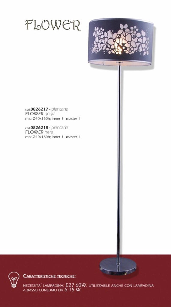 Piant.Flower H160 Grigia - Bizzotto