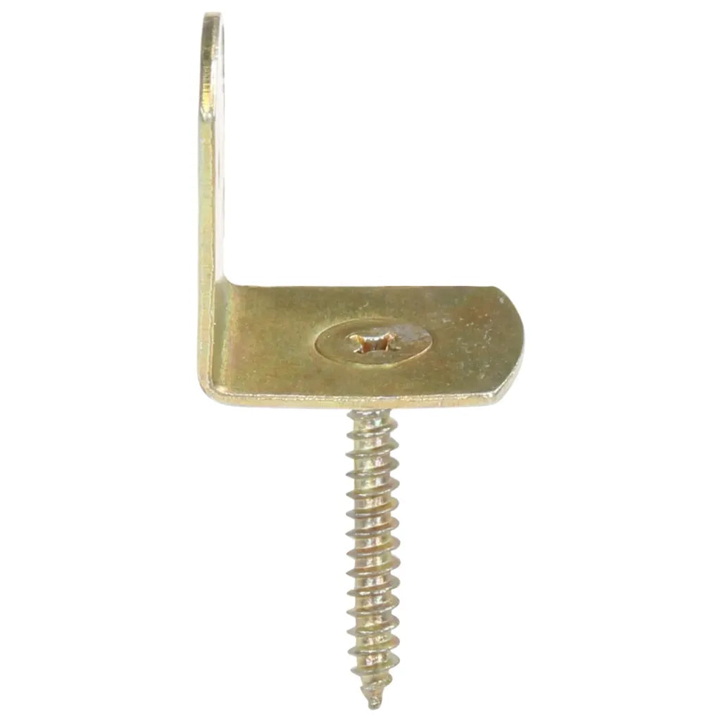 Staffe per Pannello di Recinzione 4 pz a L in Metallo Zincato cod mxl 69943