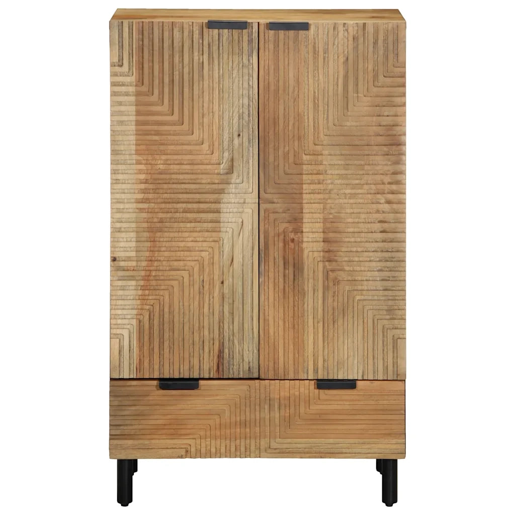 vidaXL Credenza Marrone 60x33x100 cm in Legno Massello di Mango