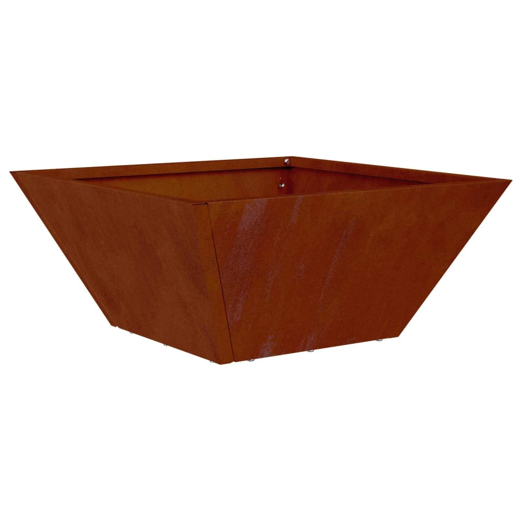 Fioriere | Cassetta per fiori | Vaso da giardino Ruggine 35 x 35 x 15 cm