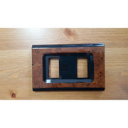 Trade Shop - Placchette Placche In Abs Serie Magic Elite Bticino Compatibili Color Copriprese - Radica Di Noce -2 Fori     -