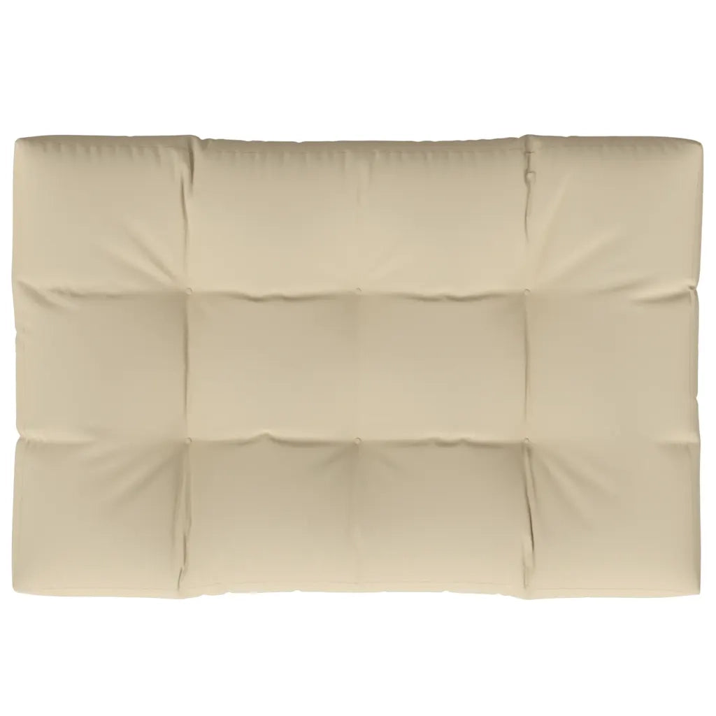 vidaXL Cuscino per Pallet Beige 120x80x12 cm in Tessuto