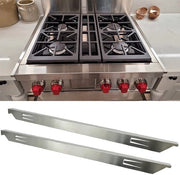 Copertura per spaccature tra cucina e piano di lavoro in acciaio inossidabile - resistente al calore - facile da installare - 58,4 cm - riempie lo spazio tra forno e piano di lavoro - copertura per spaccature