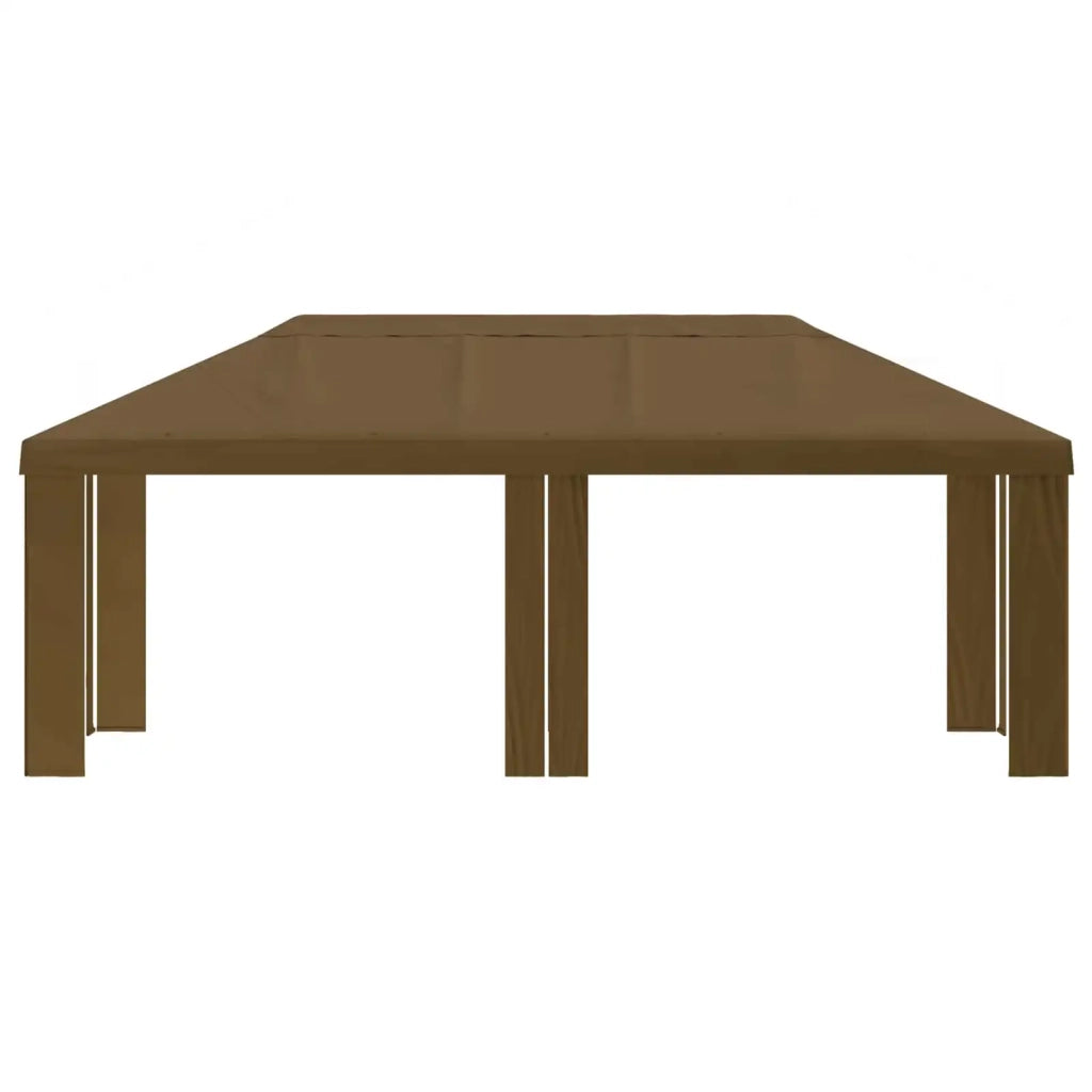 Copertura per Gazebo 6 x 3 m Tortora Poliestere 190 900428