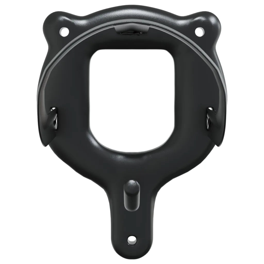 vidaXL Portasella a 3 Gambe da Parete Nero in Ferro