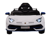 Macchina Elettrica per Bambini 12V con Licenza Lamborghini Aventador SVJ Small Bianca