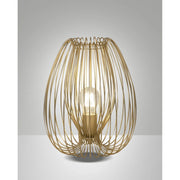 Lampada da Tavolo Oro Opaco Camp Fabas 1 Luce Dimmerabile Collezione CAMP