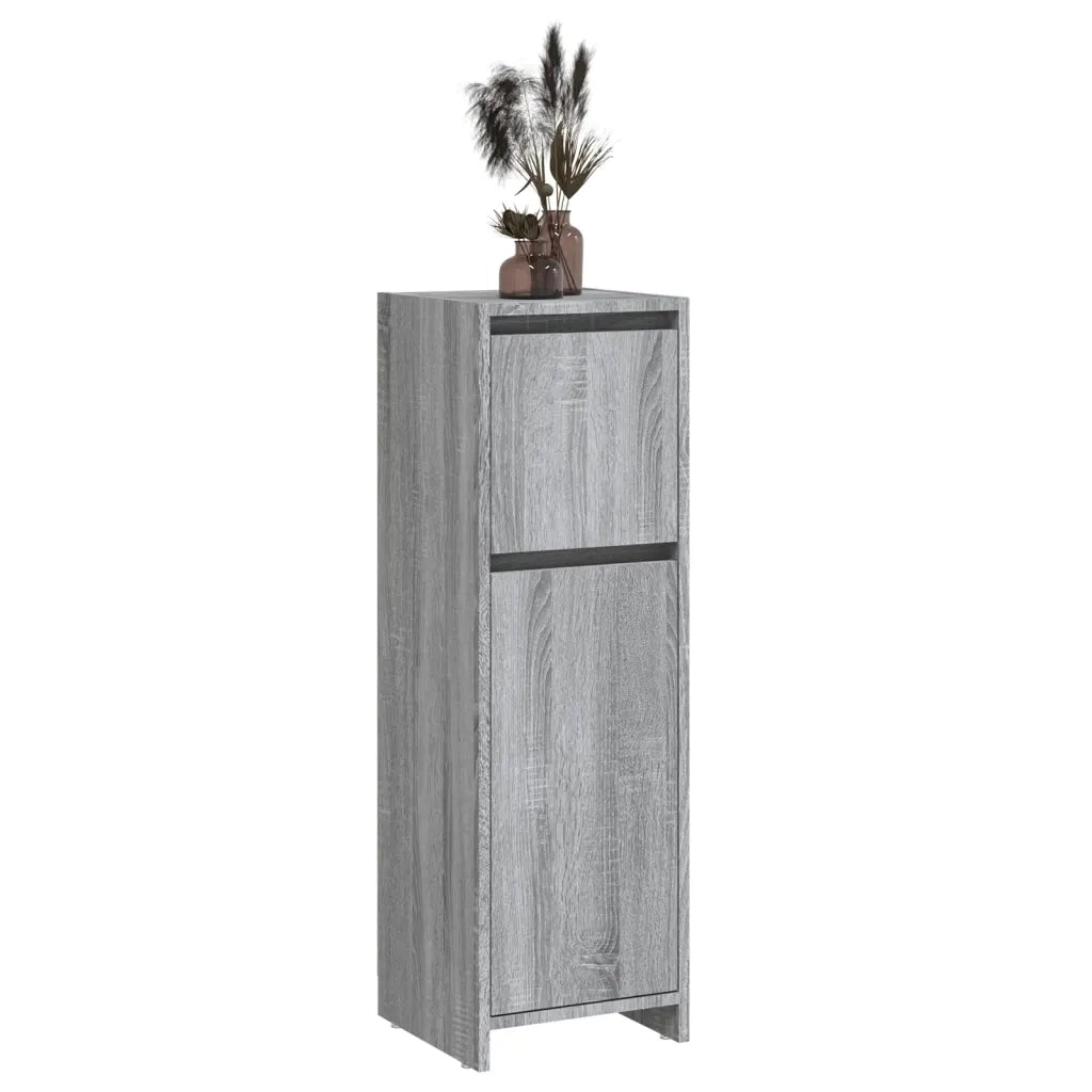 Armadietto Bagno Grigio Sonoma 30x30x95 cm in Legno Multistrato 815553