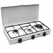 FORNELLO GAS GPL CAMPEGGIO 3 FUOCHI BRUCIATORE TRIPLA CORONA CM 58,5 PARKER - PARKER
