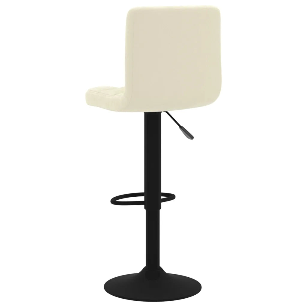 Sgabelli da Bar 2 pz Crema in Velluto cod mxl 61834