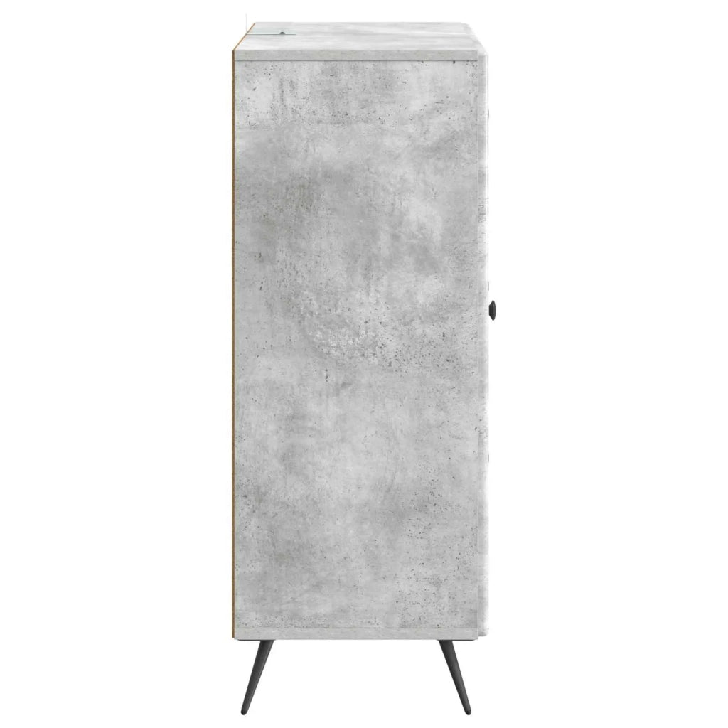 Credenza Grigio Cemento 66 x 34,5 x 90 cm Legno ingegnerizzato