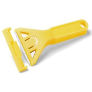 Trade Shop - Raschietto Multiuso + 5 Lame Trapezio Ricambio Per Muri Pavimenti Vetri -
