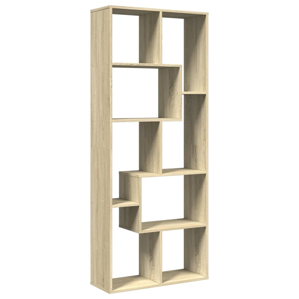 Libreria Divisorio Rovere Sonoma 67x25x161,5 cm in Truciolato 858077