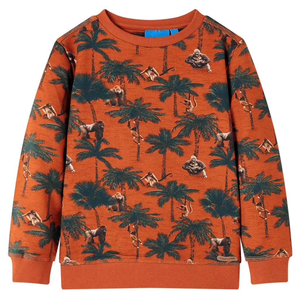 Felpa da Bambino Ruggine Chiaro 128cod mxl 88677