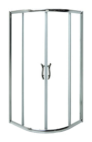 Box doccia tondo 80x80, cabina semicircolare in cristallo trasparente 6 mm BD8.8CTT