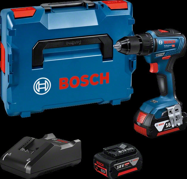 Trapano avvitatore Bosch a batteria 18V con batterie 4,0 ah GSR 18V-55 - 06019H5200